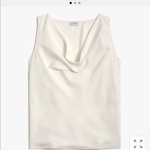 J. Crew Sleeveless Cowlneck Top
